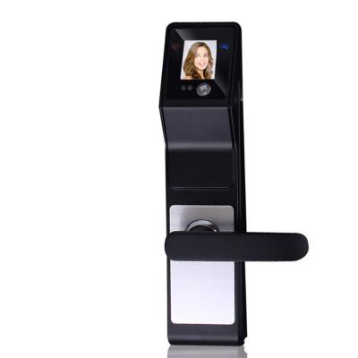 China Smart 3D Infrared Face Recognition Door Handle Lock For Family and Company for sale
