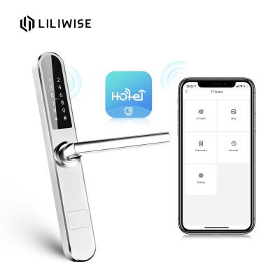 China Intelligent WIFI Bluetooth Code Hotel RFID Lock Without Hotel System for sale