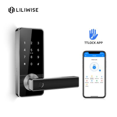 China Smart Fingerprint Door Lock Bluetooth Fingerprint Combination Lock With Master Key for sale