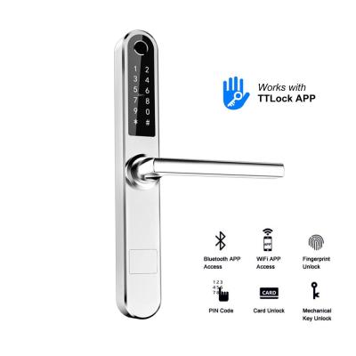 China 304 SS Electronic Door Locks Outdoor Waterproof Biometric Fingerprint Scanner Keyless for sale