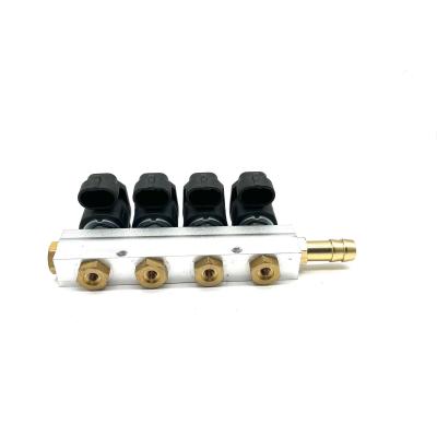 China 4 Cylinders LPG CNG Natural Gas Fuel Injector Rail Easy Installation for sale