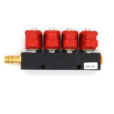 China 4 Cylinder Engine LPG CNG Injector Rail LVTK04 For Automobiles for sale