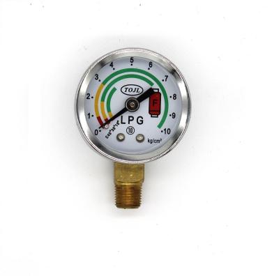 China 0-10kg/Cm³ LPG Manometer Gauge Silver LPG Gas Pressure Meter IP65 for sale