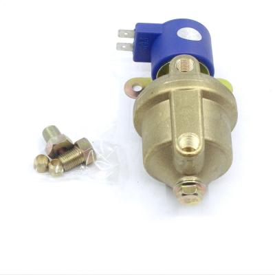 China Bronze U Shape Channel CNG LPG Fuel Filter Integrated With Solenoid Valve for sale