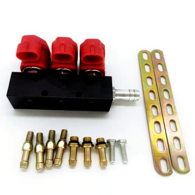 China LN-VTK03 3 Cyl LPG CNG Gas Fuel Injector Rail Compressed Natural Gas Injector for sale