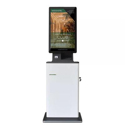 China 27 Inch Self Service Kiosk Free Standing Hotel Lobby Check In Kiosk for sale