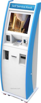 China All In One Custom Bill Payment Kiosk ,Interactive Kiosk, ATM Machine With Bank Card Reader & Cash Dispensser for sale