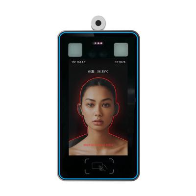 China Resolución de pantalla infrarroja 800*1280 de cara del reconocimiento del termómetro del contacto electrónico no en venta