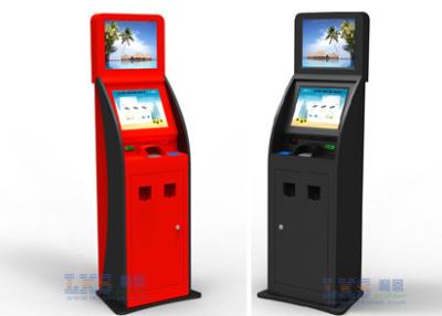 China Cash , Credit Card and Checks Interactive Information Bank Self Service Kiosk for sale