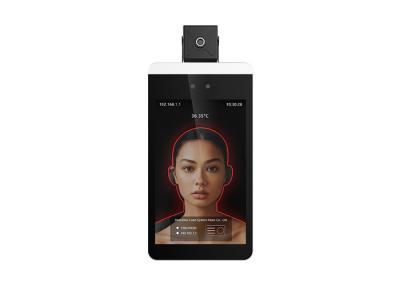 China Wall Mounted Facial Recognition Display Infrared Temperature Measurement Device for sale