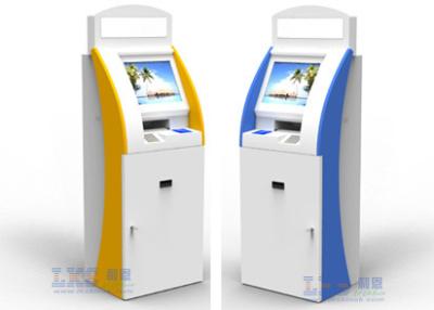 China Thermal Printer Self Service Kiosk Touchscreen With Cash Payment Coin Acceptor for sale