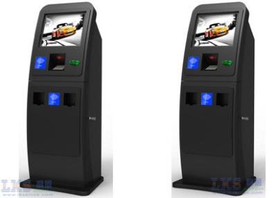 China Black ATM Kiosk With Touch Screen Computer Pinpad Cash Acceptor Receipt Printer for sale