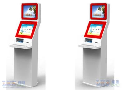 China 17inch Touch Screen Dual Screen LCD Monitor Self Service Information Kiosk for sale