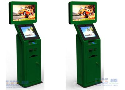 China Ticket Dispenser Dual Screen Kiosk With Barcode Scanner Self Service Terminal for sale