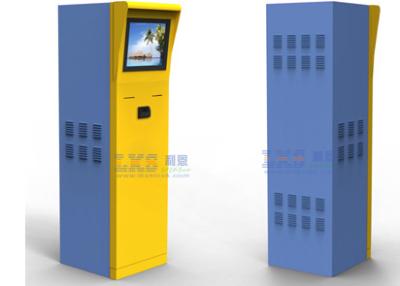 China Parking Ticket Vending Machine Half Outdoor Kiosk With Member Card Credit Card Reader for sale
