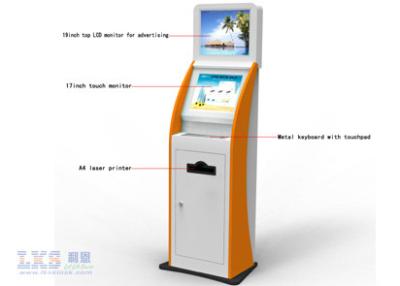 China Teclado del metal con el monitor LCD del quiosco de la impresión de la foto del Trackball o del panel táctil para hacer publicidad en venta