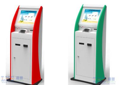 China Self Service Ticket Vending Kiosk Machine With Cash Acceptor And Thermal Printer for sale