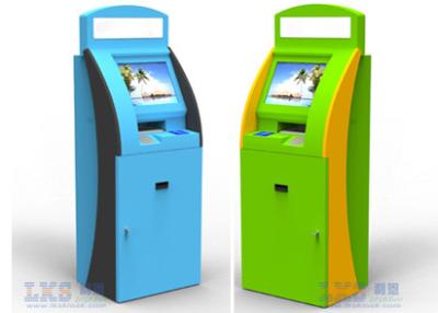 China Free Standing LCD Dual Screen Retail Mall Kiosk Swipe Card Reader Kiosk for sale