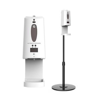 China Touchless Abs Infrared Mist Spray Hand Sanitizer Stand Wall-mounted Free Standing Desktop Use for sale
