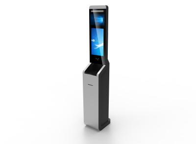 China Security Checkin Free Standing Kiosk , Card Swipping / Barcode Scanning for sale