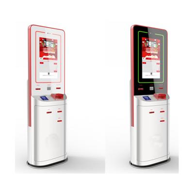 China Infrared Touch Screen Information Kiosk With Fingerprinte Reader All In One PC for sale