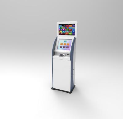 China Banking System MultiMedia Touch screen Self Service Kiosk With Metal Keyboard Payment Kiosks for sale