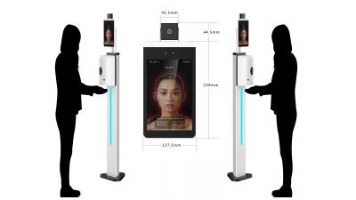 China 200Whd Camera RS232 DC12V Temperature Scan Kiosk Machine for sale