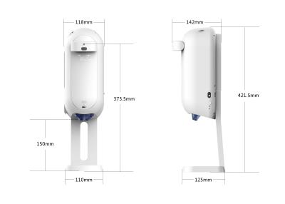 China 1100ml Wall Mounted Liquid Soap Dispenser with Automatic Thermometer for sale
