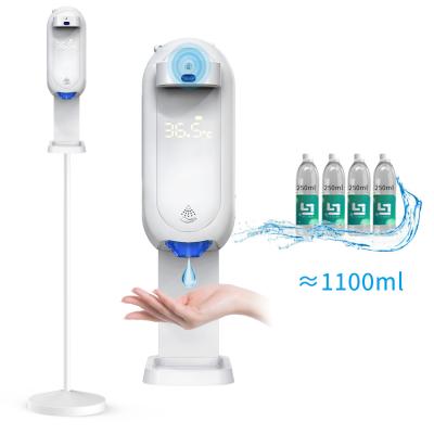China Floor Standing Touch Free Automatic Alcohol Sanitizer Dispenser Commercial for sale