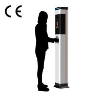 China Thermal Scanner Face Recognition Access Control Sanitizer Dispenser Time Attendance Equipment Thermometer Kiosk for sale