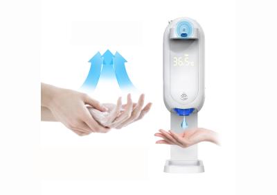China Dispensador automático infrarrojo ajustable del desinfectante del jabón de la mano para la medición de la frente en venta
