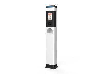China Auto Temperature Screening Kiosk With Facial Recognition Alcohol Dispenser for sale