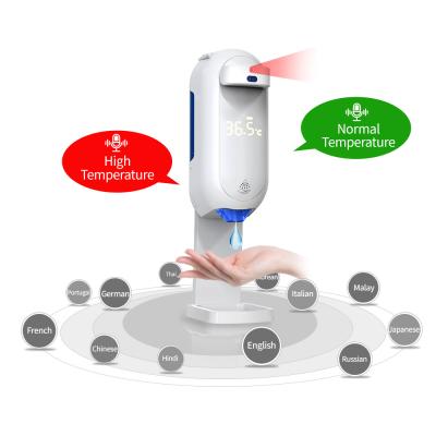 China 1100ml Automatic Hand Sanitizer Dispenser 12 Language Spray & Gel Sanitizer for sale
