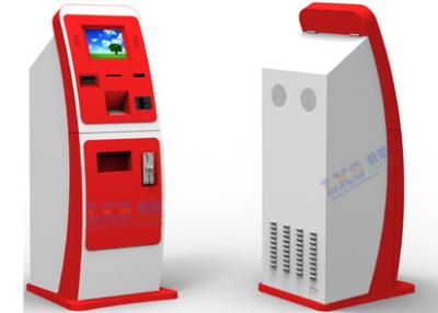 Chine Kiosque rouge blanc de paiement de Bill, distributeur de vente de carte d'UPS étiquetant le dispositif de Volchers d'échange à vendre
