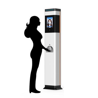 China Face Recognition Body Temperature Measuring Thermal Scanner Machine with Staff Time Attendance System for sale