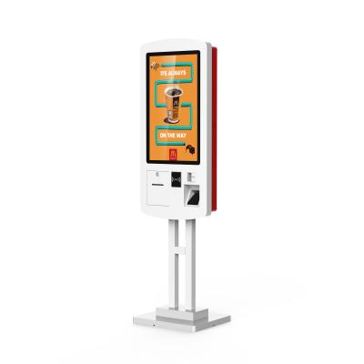 China Self Ordering Floor Standing Wall Interactive Kiosk Fast Food Self Payment Terminal for sale