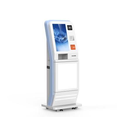 China Hotel Guest Check In And Check Out Kiosk With Passport Scanner Card Dispenser for sale