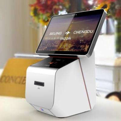 China Android System 10 Inch Hotel Check In Card Dispenser Kiosk With Thermal Printer for sale