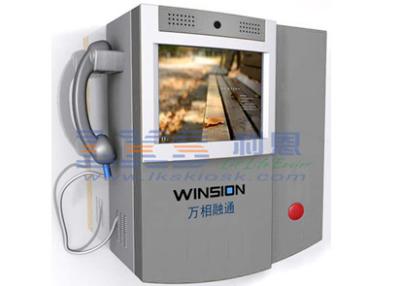 China Touching Screen Wall Mounted Kiosk Visual Calling System Terminal for sale