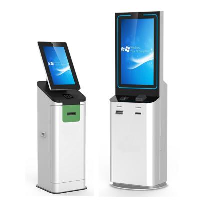 China Industrial Grade PC Self Check In Hotel Kiosk Self Checkout Machine Compact Size for sale