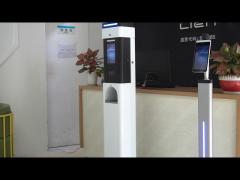 Hand Disinfection Thermal Scanner Kiosk With Face Recognition