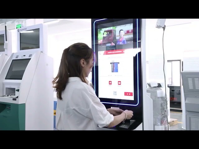 Touchable Self Service Kiosk Free Standing Multifunctional
