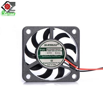 China Square Sleeve Bearing DC Axial Cooling Fan , 40mm Case Fan Plastic Blade for sale