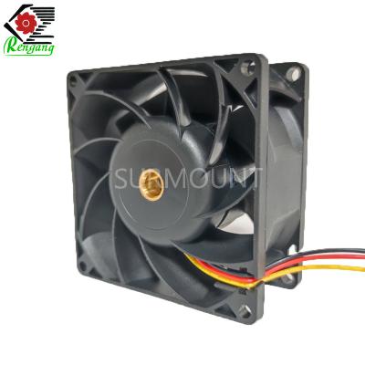 China 80x80x25mm 12V High RPM Case Fans Square Brushless Motor Industrial for sale