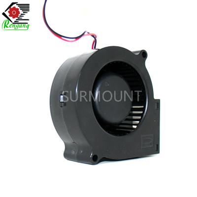 China 75x75x30mm 8W DC Blower Fan , 12V Centrifugal Fan High Air Volume Low Noise for sale