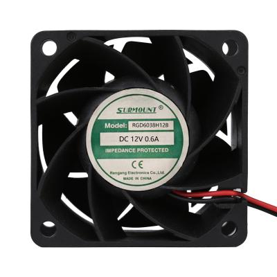 China 60x60x38mm 48V Low Noise CPU Cooler square Soft Wind Used On PC Drone for sale