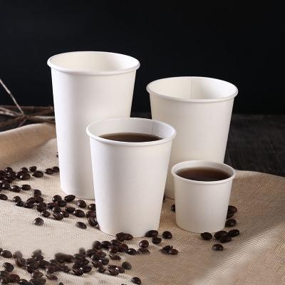 China Os copos de café de papel descartáveis da parede dobro forram copos com tampa à venda