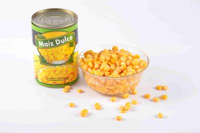 中国 栄養価が高い缶詰にされたスイート コーンは/黄色いトウモロコシの穀粒を防腐剤缶詰にしませんでした 販売のため