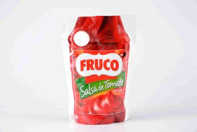 Chine Sauce tomate pure de ketchup d'aperçu gratuit dans le sac/sachet/poche debout à vendre