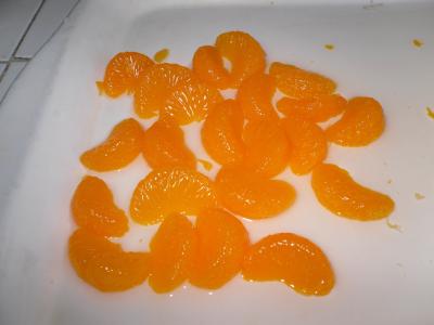 China 312ml X 24 Tinned Orange Segments , Peeled Mandarin Oranges 175g Solid Content for sale